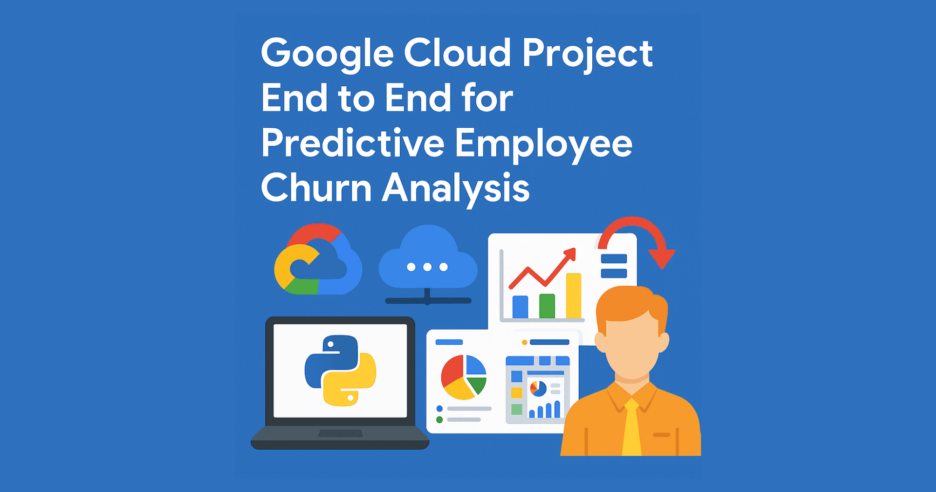 Google Cloud Project End to End for Predictive Employee Churn Analysis